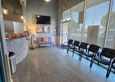 Cibola Dental waiting room with seating and natural light