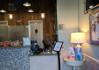 Cibola Dental check-in desk with welcoming front office area